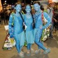 blue costumes