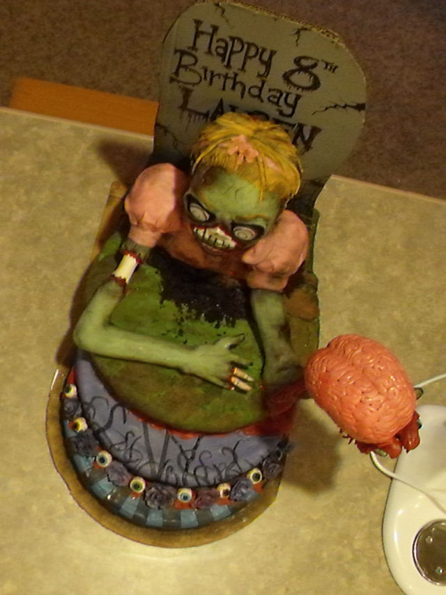 bizarre zombie cake photo