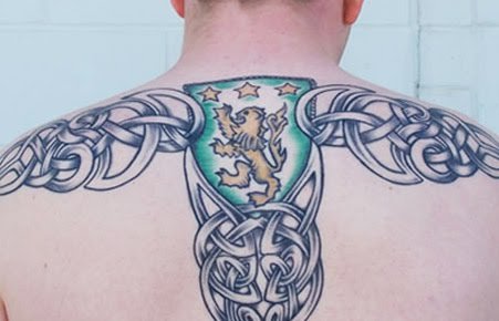 Celtic leo design tattoo