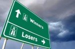 winners and losers sign
