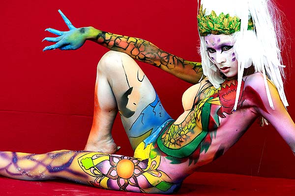 body painting festival sample design