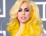 Lady Gaga eccentric yaellow hair